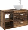 vidaXL Badezimmermöbel-Set 2 pcs Altholz Holzwerkstoff 3403878 Bild 2