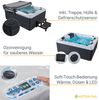 Artsauna Outdoor Whirlpool Oasis mit Treppe - Spa mit Massagedüsen, LED-Beleuchtung, 2 Filter, Abdeckung, Pumpe - Whirlpool winterfest & beheizbar Bild 4