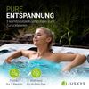 Artsauna Outdoor Whirlpool Oasis mit Treppe - Spa mit Massagedüsen, LED-Beleuchtung, 2 Filter, Abdeckung, Pumpe - Whirlpool winterfest & beheizbar Bild 2