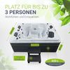 Artsauna Outdoor Whirlpool Oasis mit Treppe - Spa mit Massagedüsen, LED-Beleuchtung, 2 Filter, Abdeckung, Pumpe - Whirlpool winterfest & beheizbar Bild 4