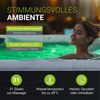 Artsauna Outdoor Whirlpool Oasis mit Treppe - Spa mit Massagedüsen, LED-Beleuchtung, 2 Filter, Abdeckung, Pumpe - Whirlpool winterfest & beheizbar Bild 5