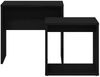 vidaXL Couchtische 2 Stk. Schwarz Eichen-Optik Holzwerkstoff 862016 Bild 5