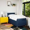 vidaXL Boxspringbett mit Matratze Blau 90x200 cm Stoff 3287338 Bild 3