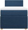 vidaXL Boxspringbett mit Matratze Blau 90x200 cm Stoff 3287338 Bild 4