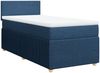 vidaXL Boxspringbett mit Matratze Blau 90x200 cm Stoff 3287338 Bild 2