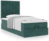 vidaXL Ottoman-Bett mit Matratzen Dunkelgrün 90x200 cm Samt 3313592 Bild 4