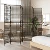 vidaXL Paravent 6-tlg. Grau Poly Rattan 365402 Bild 3