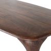 Esstisch Fiore Mangoholz, ovales Retro-Design, dunkelbraun mit Walnuss-Finish, 190 x 95 cm Bild 3