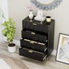 UEV Kommode mit 4 Schubladen 2er Set, Sideboard für Schlafzimmer,Wohnzimmer (Mehrzweckschrank aus Holz, 120 x 34 x 91 cm), Aufbewahrungskommode, Schrank für Wohnzimmer,Schlafzimmer,Flur Bild 3