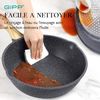 GiPP 24cm Wokpfanne Antihaft Granitbeschichtung Deckel Grau Bild 4