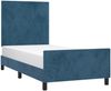Bettgestell mit Kopfteil Samt Dunkelblau 80x200 cm Bild 3