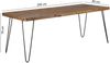 Wohnling Massiver Esstisch HARLEM Sheesham Massiv Holz 200x80 Bild 5