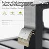 PHI VILLA Gartenstuhl (Draussen Terrasse Gartenstühle Stapelbare Stühle für Esszimmer-Set 2 Pack), Metall Bild 3