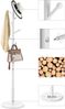 Vasagle Garderobenständer, Kleiderständer, 7 Haken mit abgerundeten Enden, freistehende Garderobe in Baumform, Holz, für Kleidung, Hüte, Taschen, Flur, Wohnzimmer, Weiß RCR07WT Bild 4