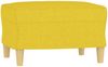 vidaXL 3-tlg. Sofagarnitur mit Kissen Hellgelb Stoff 3201581 Bild 5