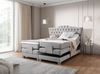 Boxspringbett Elektrisch Bett FAUSTO 200x200cm in Stoff Wind Creme Bild 5