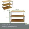 4er Set XXL Schwerlastregal 180x120x60 cm 875 kg Traglast Lagerregal Werkstattregal Weitspannregal Bild 4