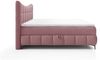 Boxspringbett Schlafzimmerbett CHARLES PREMIUM 180x200cm Stoff Aragon Bordeauxrot Bild 4