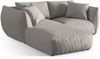 Micadoni Modulares Sofa Chris 4-Sitzer Strukturierter Stoff Natur Bild 3