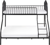 Hochbett Metall CHAMONIX 90 140 x 200 cm Schwarz Bild 5
