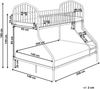 Hochbett Metall CHAMONIX 90 140 x 200 cm Schwarz Bild 2