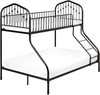Hochbett Metall CHAMONIX 90 140 x 200 cm Schwarz Bild 1