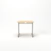 Rheinland Möbel Statio Schreibtisch 80x80 cm höhenverstellbar ±10 mm in Ahorn – kompakter Bürotisch für Homeoffice & Büro, C-Fuß, Kabelwanne, einfache Montage, FSC® zertifiziert Bild 2