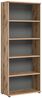 Regal Büroregal MASON 200x80 cm in Nox Eiche und Basalt grau Bild 5