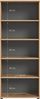Regal Büroregal MASON 200x80 cm in Nox Eiche und Basalt grau Bild 2