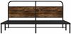 vidaXL Metallbett ohne Matratze Räuchereiche 183x213 cm 3318631 Bild 5