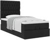 vidaXL Ottoman-Bett mit Matratze Schwarz 100x200 cm Stoff 3313218 Bild 5