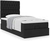 vidaXL Ottoman-Bett mit Matratze Schwarz 100x200 cm Stoff 3313218 Bild 4