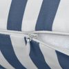 vidaXL Gartenkissen 2 Stk. Streifenmuster 60 x 40 cm Marineblau 132308 Bild 3