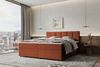 99rooms Bergamo Boxspringbett Cordstoff AMBIENCE Terracotta 160x200 cm ohne Topper Bild 1
