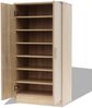 vidaXL Schuhschrank mit 7 Fächern Eiche-Optik, 55 x 35 x 108 cm (B x T x H) Bild 4