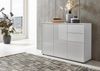 BMG Möbel Kommode Mailand 10 (in Weiß/ Weiß Hochglanz lackiert), Schubladenkommode Anrichte Sideboard Bild 4