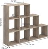 Treppenregal Sonoma 142.4 x 107.8 cm Vicco Bild 3