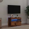vidaXL TV-Schrank mit LED-Leuchten Altholz-Optik 60x35x40 cm 856309 Bild 4
