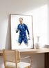 England Fussball Poster · Geschenkidee · Aquarell Sport Wandbild · Deko Print ohne Rahmen - 30x40cm Bild 3