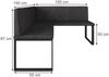 Esszimmer-Eckbank Ravon Anthrazit 150 x 150 cm Vicco Bild 2