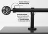 Deco-Raum® Deco-Raum Gardinenstange 25mm 1-läufig Kugel | Länge: 140cm | Material: metall | Farbe: Schwarz-matt Bild 3