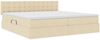 vidaXL Aufbewahrungsbett mit Matratze Creme 200 x 200 cm Holzwerkstoff 3370660 Bild 5