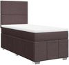 vidaXL Boxspringbett mit Matratze Dunkelbraun 90x200 cm Stoff 3293847 Bild 3