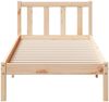 Doppelbett, Betten für Erwachsene, Massivholzbett Extra Lang ohne Matratze 100x220 cm Kiefernholz de459 Bild 4