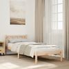 Doppelbett, Betten für Erwachsene, Massivholzbett Extra Lang ohne Matratze 100x220 cm Kiefernholz de459 Bild 2