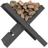 vidaXL Kaminholzhalter Grau 47x39,5x48 cm Massivholz Kiefer 822449 Bild 4