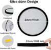 ZMH LED Deckenleuchte Rund Schwarz - 24W Deckenlampe Modern LED Badlampe Neutralweiß 4000K IP44 Ultra Dünn Ø 23 CM Wasserfest für Küche Büro Wohnzimmer Badezimmer Kinderzimmer Bild 3