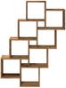 vidaXL Würfelregal Altholz-Optik 90x15x119,5 cm Holzwerkstoff 856596 Bild 4