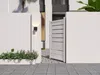 Vente-unique - PRIMO Side gate Metall Weiß - B 4,6 cm x H 178 cm x L 100 cm Bild 2