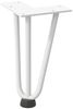 vidaXL Haarnadelbeine für Couchtisch 4 Stk. Weiß 20 cm Massivstahl 4012433 Bild 4